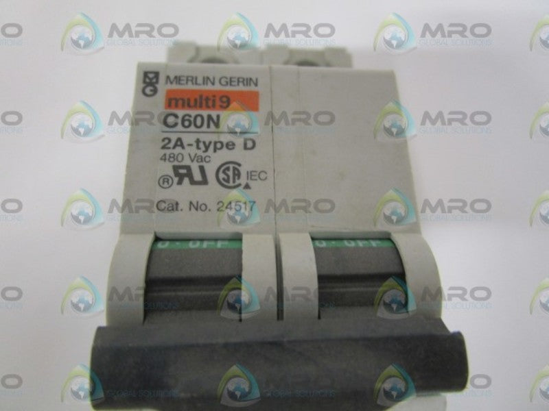 MERLIN GERIN 24517 CIRCUIT BREAKER 2A NSNP