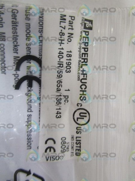 PEPPERL+FUCHS ML7-8-H-140-IR/59/65a/136/143  NSMP