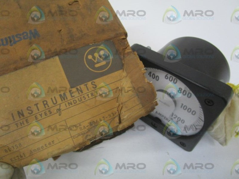 WESTINGHOUSE KX241 AMMETER 0-1200A NSMP