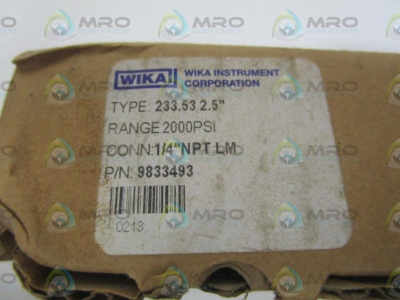WIKA 9833493 200PSI NSMP