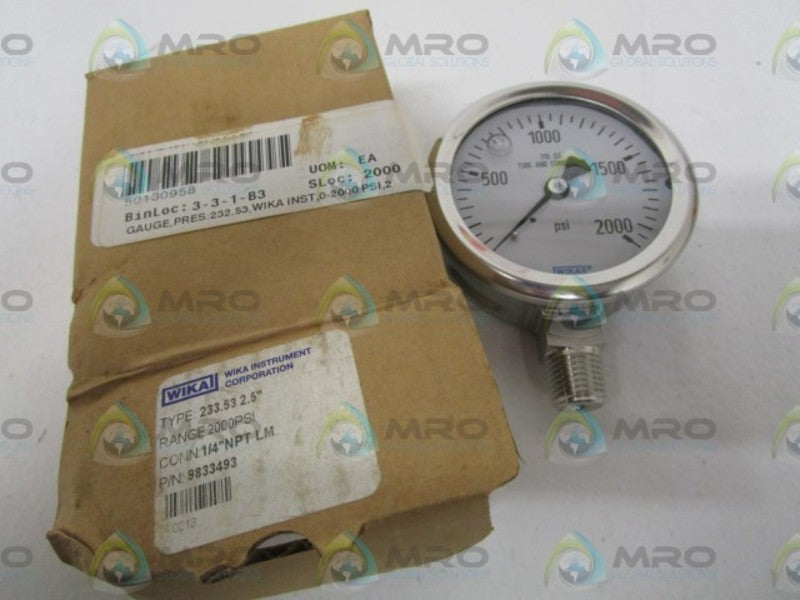 WIKA 9833493 200PSI NSMP