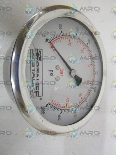 STAUFF 9769140 PRESSURE GAUGE 213.53 4" 0/1000PSI NSMP
