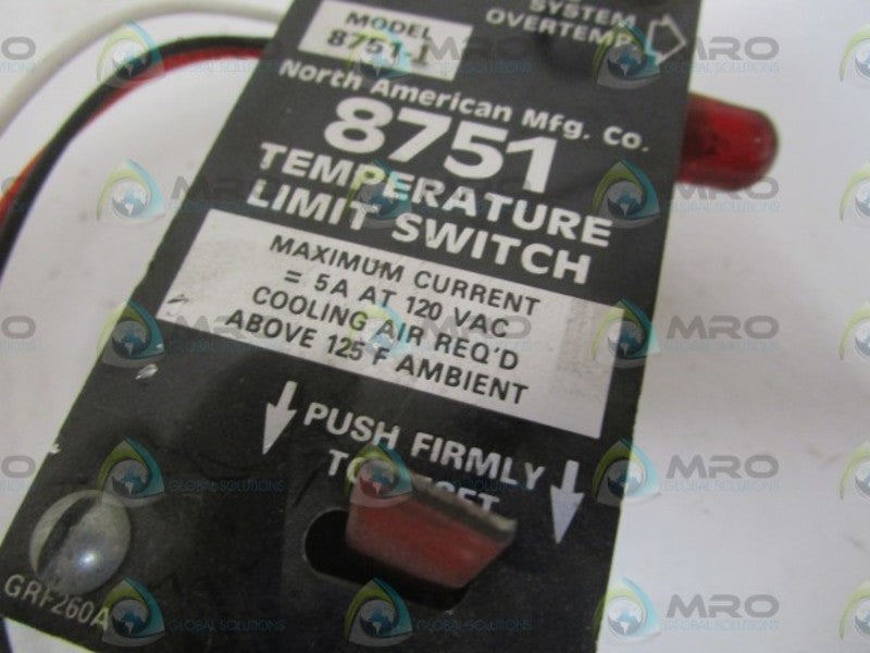NORTH AMERICAN  8751 TEMPERATURE LIMIT SWITCH NSNP