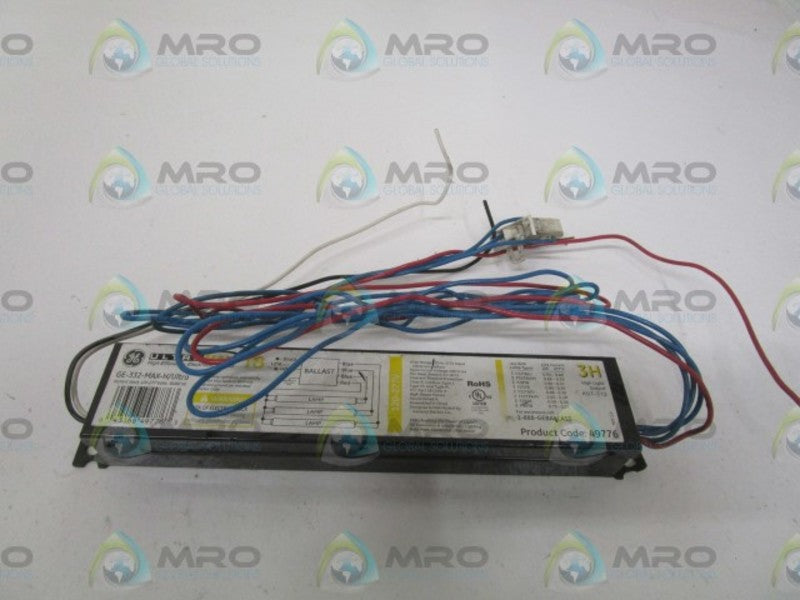GENERAL ELECTRIC GE-332-MAX-H/ULTRA ELECTRONICS BALLAST 120-277V UNMP