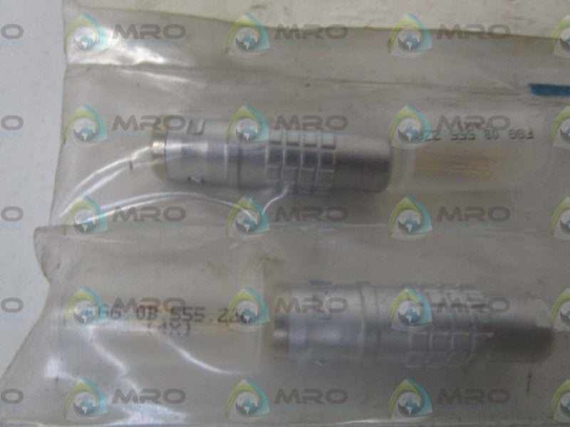 LOT OF 2 LEMO FGG.OK.304.CLCC50 CONNECTOR NSMP