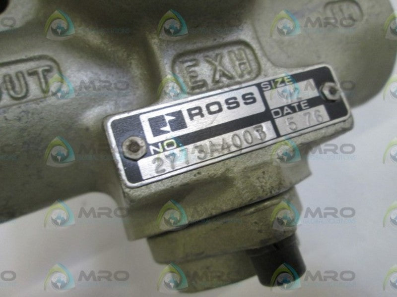 ROSS VALVE 2773A4003 W/ 646C93 UNMP