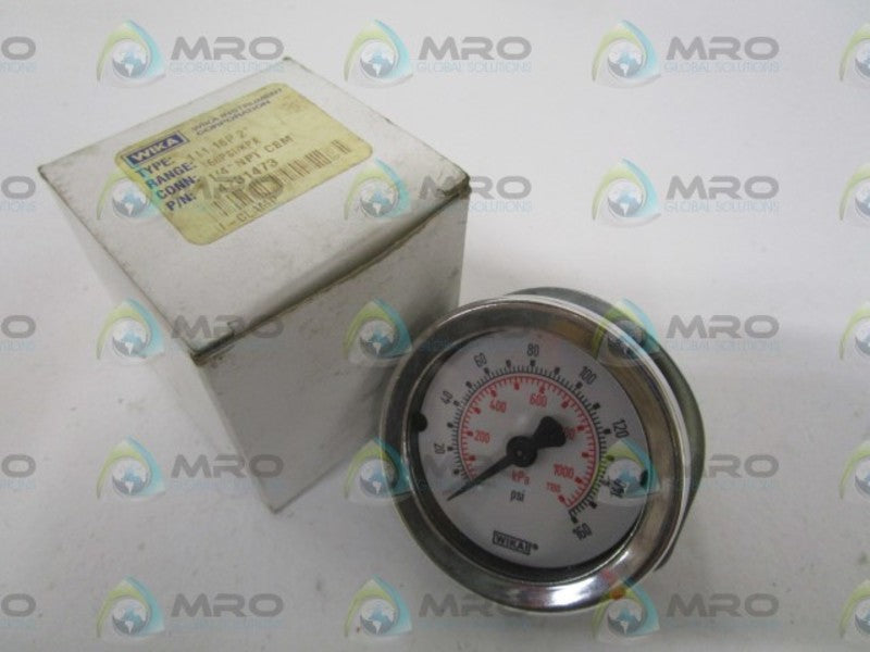 WIKA 4231473 GAUGE 111.16P 2" 160PSI NSMP