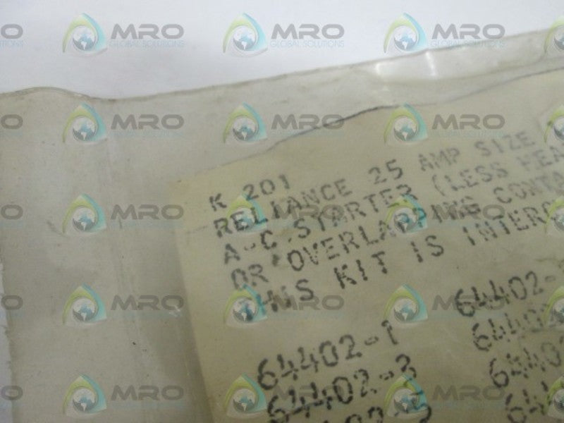 RELIANCE ELECTRIC CONTACTOR KIT K-201 NSMP
