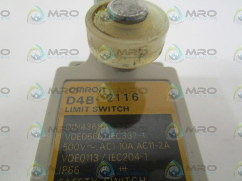 OMRON D4B-2116 LIMIT SWITCH UNMP