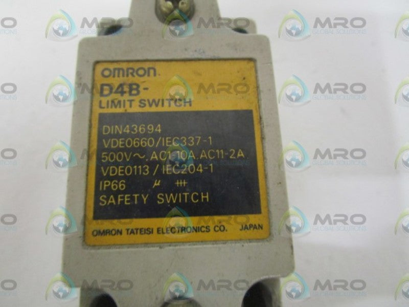 OMRON D4B LIMIT SWITCH UNMP