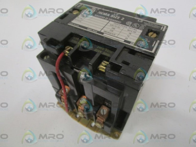 SQUARE D 8502-SDG2 SER. A CONTACTOR 220/240V UNMP