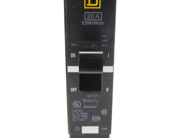 SQUARE D EDB16020 347V 20A NSMP
