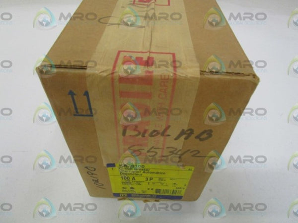 SQUARE D KA36100 CIRCUIT BREAKER 100A NSFS