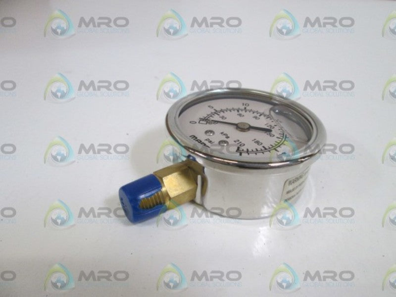 MARSH PRESSURE GAUGE 0-30 PSI NSNP