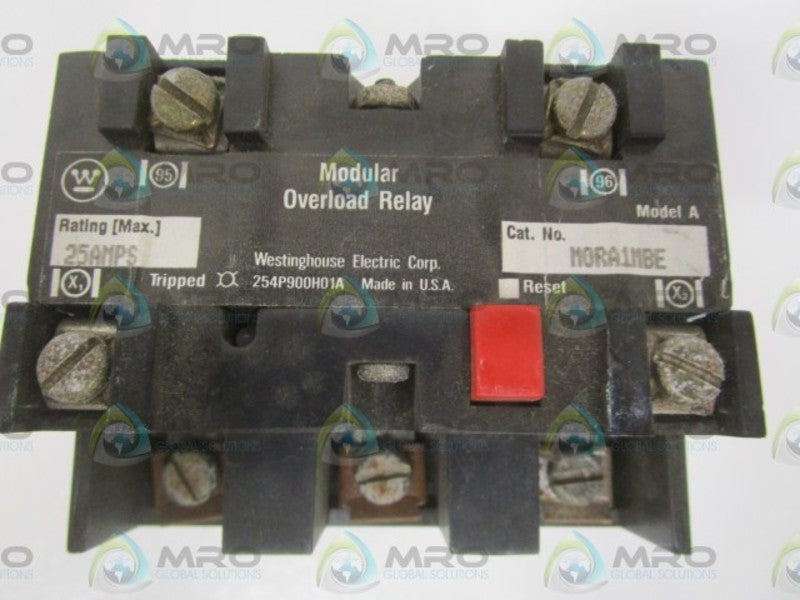 WESTINGHOUSE M0RA1MBE MODULAR OVERLOAD RELAY UNMP