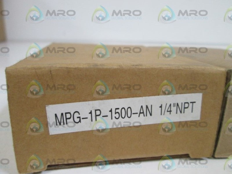 LOT OF 2 PRESSURE GAUGE 1/4" NPT MGP-1P-1500-AN NSMP