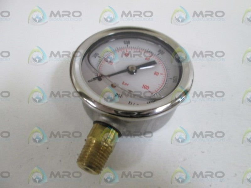 LOT OF 2 PRESSURE GAUGE 1/4" NPT MGP-1P-1500-AN NSMP