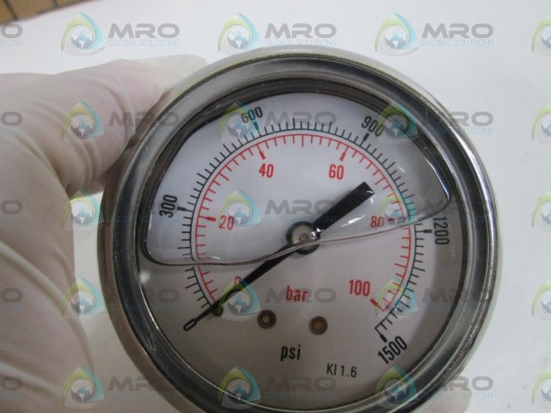 LOT OF 2 PRESSURE GAUGE 1/4" NPT MGP-1P-1500-AN NSMP