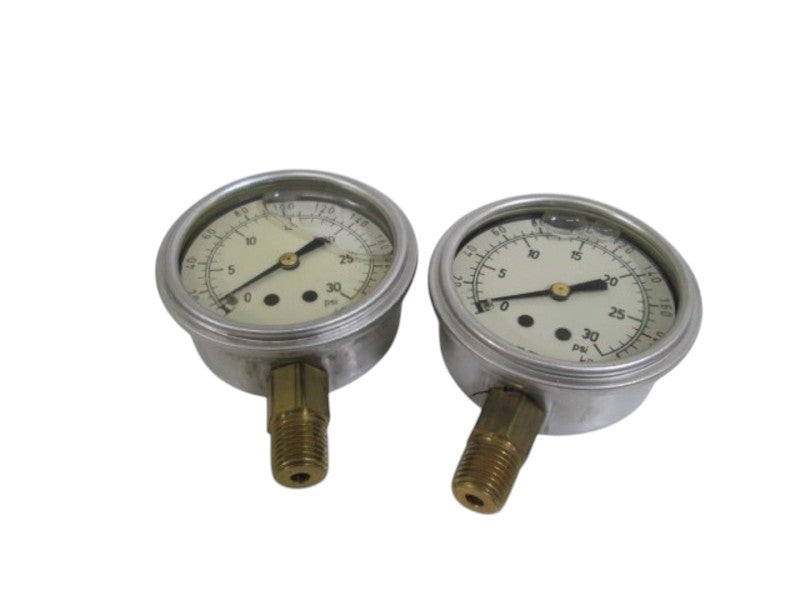 LOT OF 2 MARSH PRESSURE GAUGE 0-30 PSI 096647 NSNP
