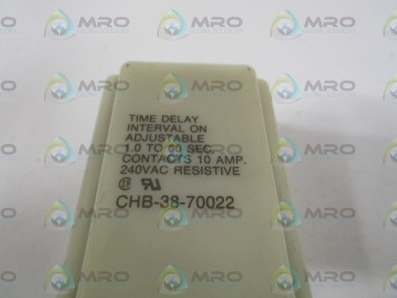 POTTER & BRUMFIELD CHB-38-70022 TIME DELAY RELAY 240VAC UNMP