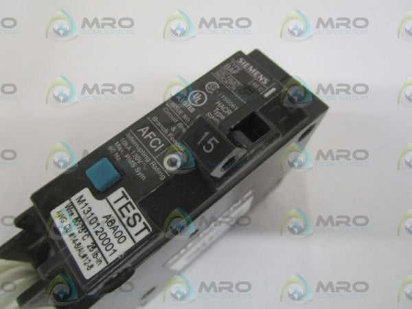 SIEMENS B115AF CIRCUIT BREAKER 15AMP NSNP