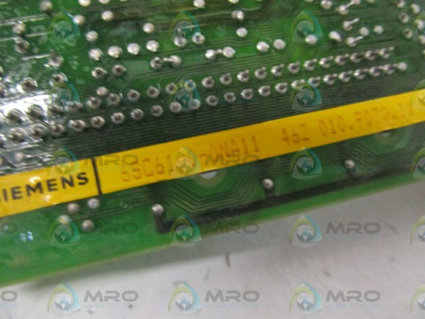 SIEMENS 6SC6100-0NA11 ANALOG CONTROL BOARD NSNP