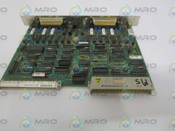 SIEMENS 6FX1122-1AA01 COUPLING BOARD MODULE UNMP