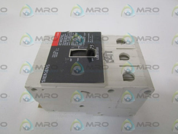 SIEMENS LGB3B025 CIRCUIT BREAKER 25A NSNP