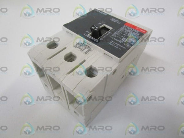 SIEMENS LGB3B025 CIRCUIT BREAKER 25A NSNP