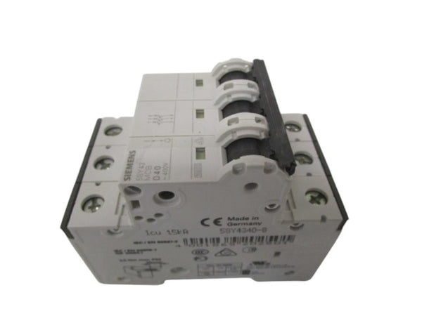 SIEMENS 5SY4340-8 CIRCUIT BREAKER 400V NSNP