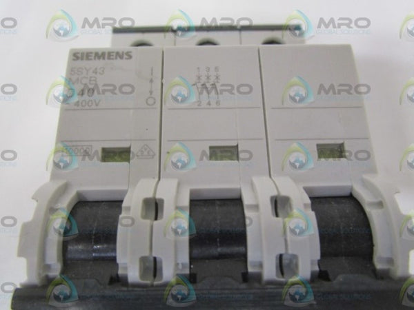 SIEMENS 5SY4340-8 CIRCUIT BREAKER 400V NSNP