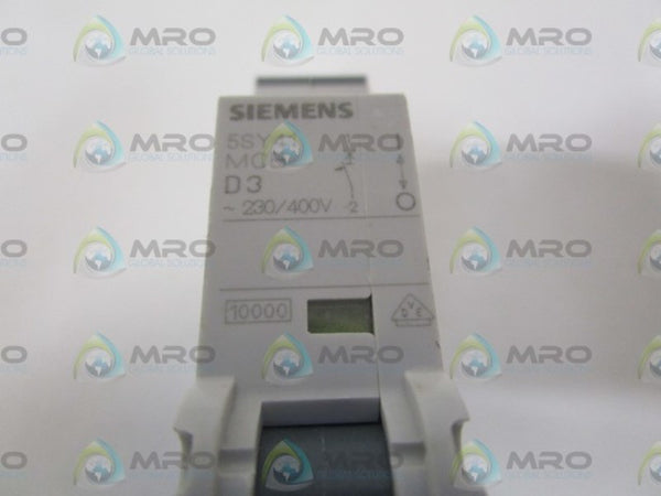 SIEMENS 5SY4103-8 CIRCUIT BREAKER 230/400V NSNP