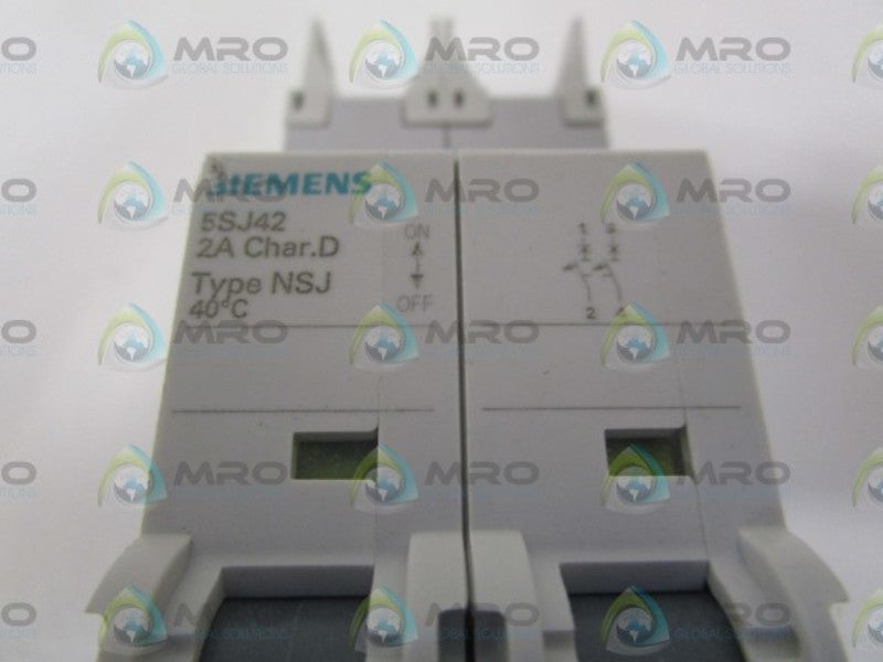 SIEMENS 5SJ4202-8HG42 CIRCUIT BREAKER 2A NSNP