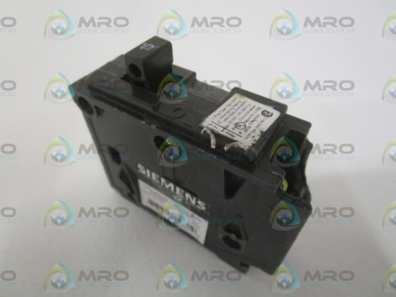 SIEMENS Q115H CIRCUIT BREAKER 15A (AS PICTURED) NSNP