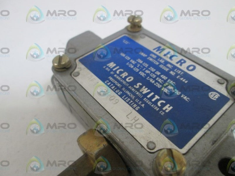 MICRO SWITCH BAF1-2RQ9-LH (GREY) UNMP