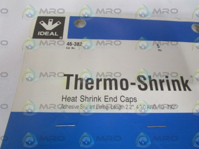 IDEAL 46-382 HEAT SHRINK END CAPS (PACKAGE OF 5) NSMP
