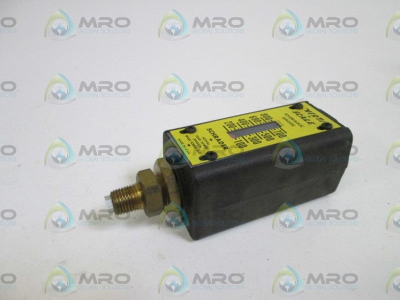SCHRADER BELLOWS GAUGE 0/800 PSIG NSNP
