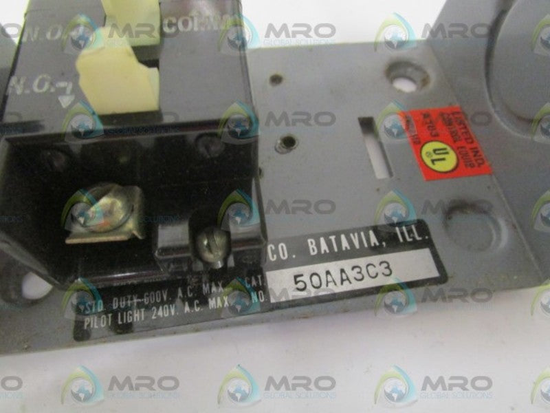 FURNAS 50AA3C3 SELECTOR SWITCH (AS PICTURED) UNMP