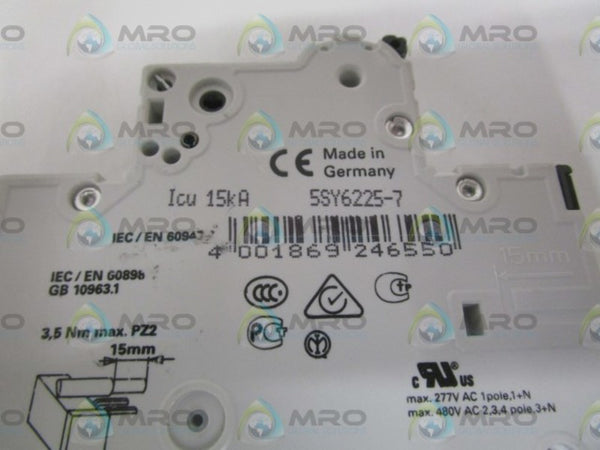 SIEMENS 5SY6225-7 CIRCUIT BREAKER 400V NSNP