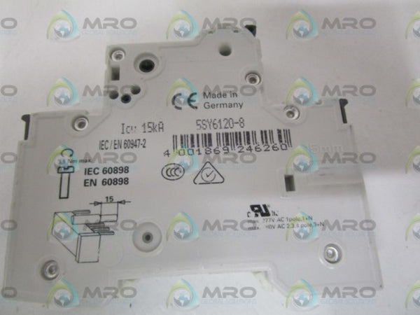 SIEMENS 5SY6120-8 CIRCUIT BREAKER 230/400V NSNP