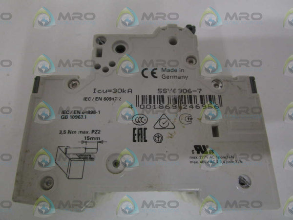 SIEMENS 5SY6306-7 CIRCUIT BREAKER 400V (CHIPPED) NSNP