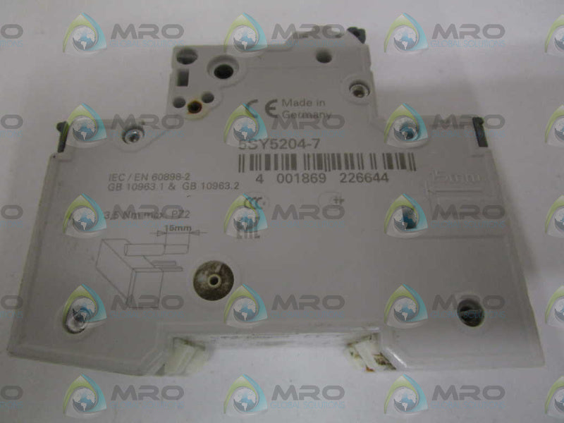 SIEMENS 5SY5204-7 CIRCUIT BREAKER 400V (CHIPPED) NSNP