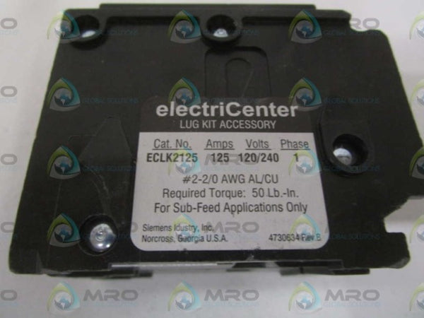 SIEMENS ECLK2125 CIRCUIT BREAKER 125A NSNP