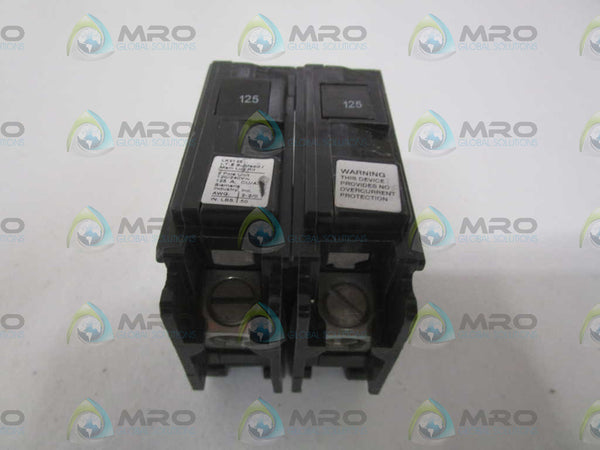 SIEMENS ECLK2125 CIRCUIT BREAKER 125A NSNP