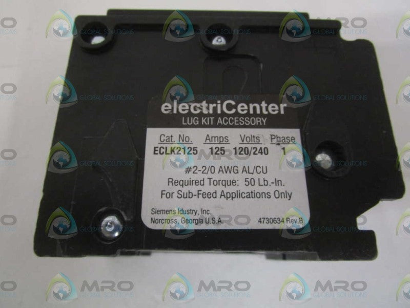 SIEMENS ECLK2125 CIRCUIT BREAKER 125A (CRACKED) NSNP