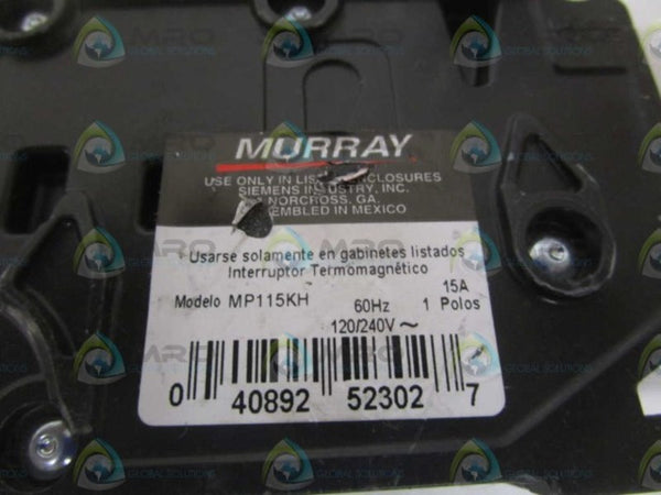 MURRAY MP115KH CIRCUIT BREAKER 15A (AS PICTURED) NSNP