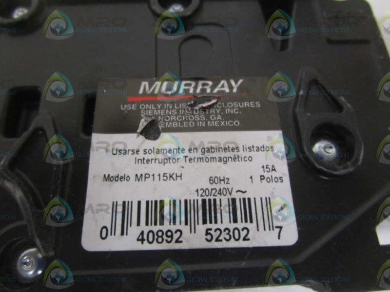 MURRAY MP115KH CIRCUIT BREAKER 15A (AS PICTURED) NSNP