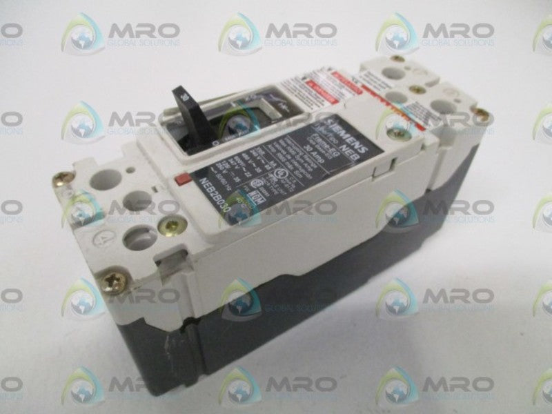 SIEMENS NEB2B030 CIRCUIT BREAKER 30A UNMP