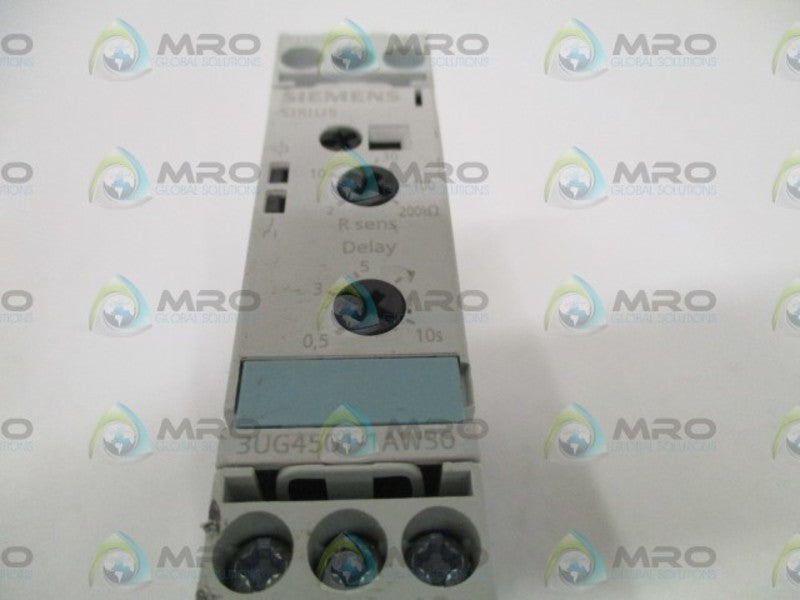 SIEMENS 3UG4501-1AW30 LIQUID LEVEL MONITOR RELAY (CRACKED) UNMP