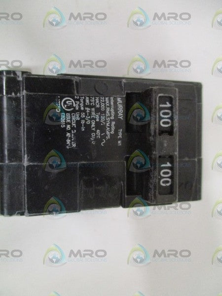 MURRAY M12100 CIRCUIT BREAKER 100A (CRACKED)  UNMP